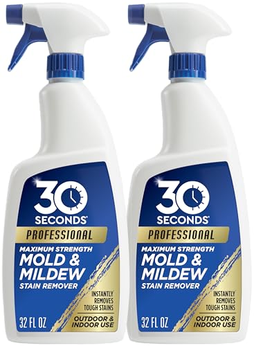 30 SECONDS Pro Mold & Mildew Stain Remover, Scrub Free, 32 oz 2 Pack