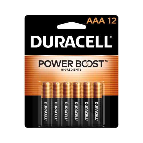 Duracell Coppertop AAA Batteries with Power Boost Ingredients 12 Count Pack Triple A Battery with Long-lasting Power Alkaline