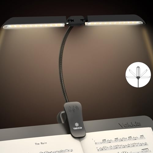 Vekkia 64 Led Rechargeable Music Stand Light - Folding Clip On Piano Lamp