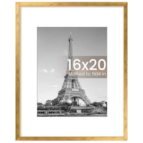upsimples 16x20 Picture Frame, Wall Decor Poster Frames, Bronze 1 Pack