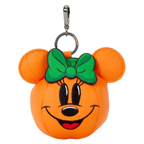Loungefly Disney: Minnie Mouse - Pumpkin - Bag Charm - Exclusive in-House Artwork - Collectible Keychains