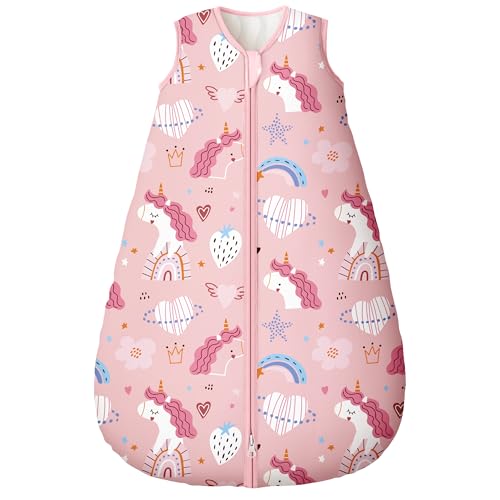 Yoofoss Baby Sleep Sack 0-6 Month 2.5TOG 100% Organic Cotton 2-Way Zipper