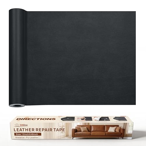 ONine Leather Repair Tape,Self Adhesive Leather Repair Patch,Leather Patches for Furniture,Sofa,Car Seats,Office Chair.Vinyl 
