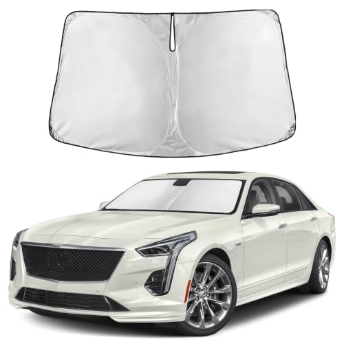 EcoNour Windshield Sunshade Compatible for Cadillac CT6 2016-2020