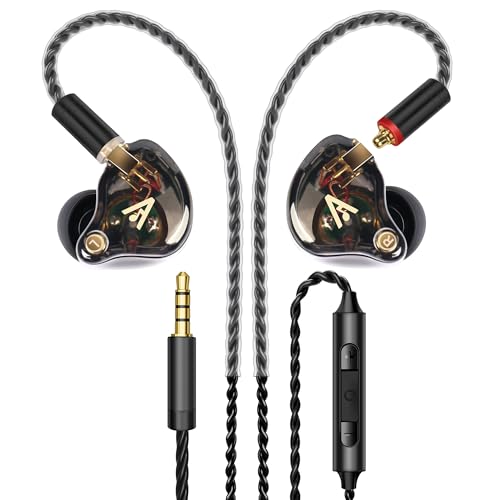 Audiovance Vibes 202M HiFi Wired Earbuds in-Ear Monitor Headphones with Mic