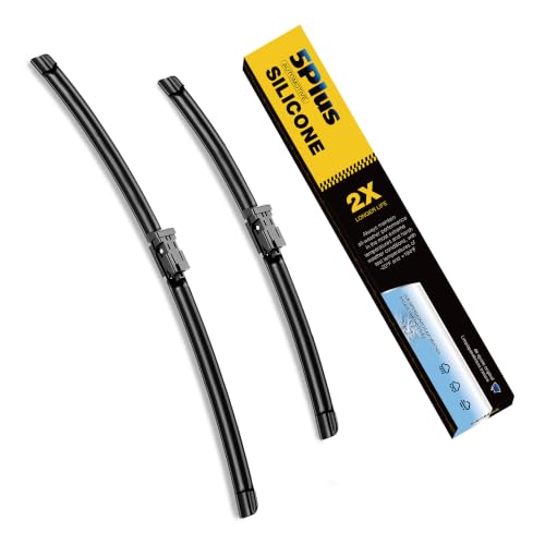 5 PLUS Premium Silicone Wiper Blades Fits 2011-2019 Ford Fiesta