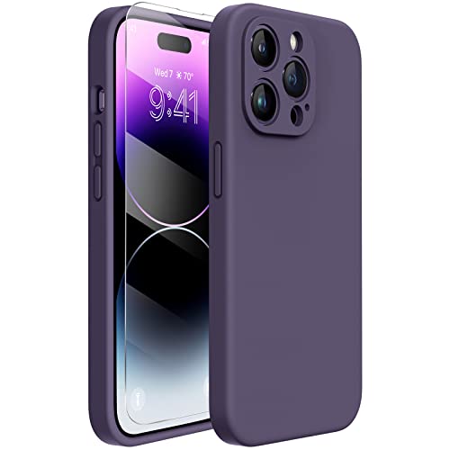 Miracase for iPhone 14 Pro Max Case, Silicone, Purple