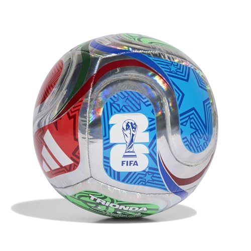Adidas Unisex-Adult World Cup Training Foil Soccer Ball, Multicolor/White/Team Royal Blue/Solar Blue, 3