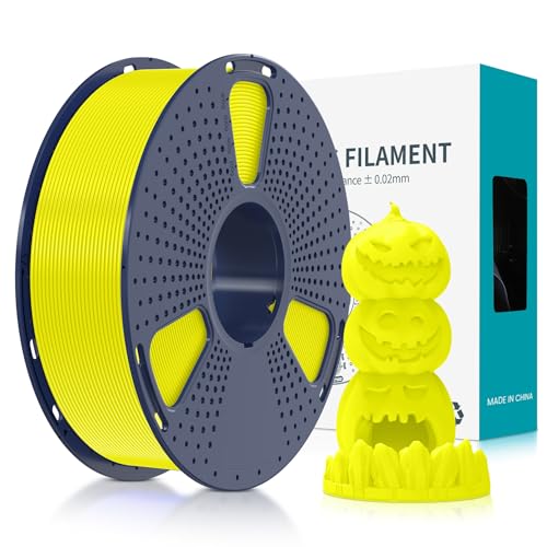 SUNLU Fluorescent PLA 3D Printer Filament, 1.75mm, Fluorescent Yellow