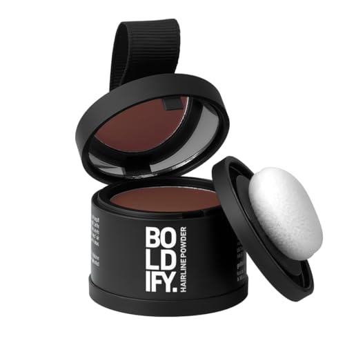 Boldify Hairline Powder, Root Touch Up Hair Color Auburn 4g