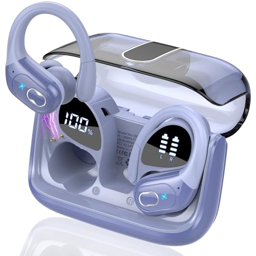 Wireless Earbuds 75hrs Bluetooth 5.4 Headphone Sport, 2026 Bluetooth Earbuds Hifi Stereo Over Ear Bud with Earhooks, ENC Nois