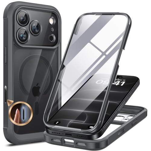 Miracase for iPhone 18 Pro Max Case, Full Body Phone Protection, Deep Gray