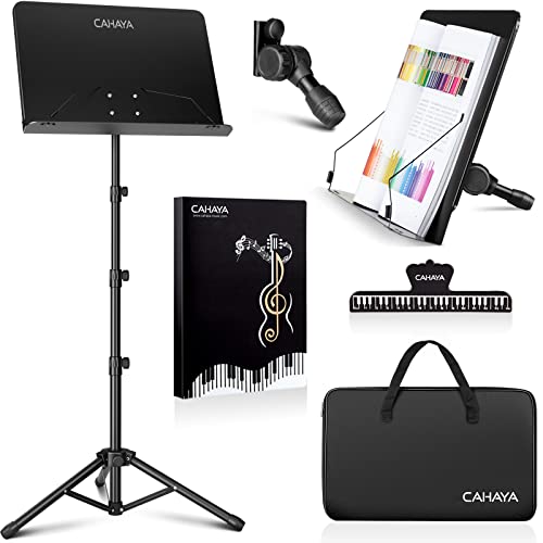 CAHAYA 5 in 1 Heightened Dual-use Sheet Music Stand Desktop Book Stand