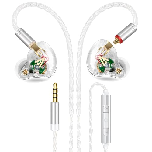 Audiovance Vibes 202M HiFi Wired Earbuds in-Ear Monitor Headphones with Mic