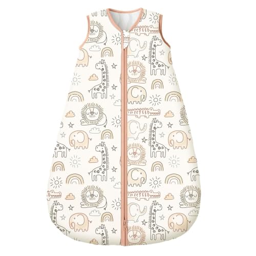 Yoofoss Baby Sleep Sack 12-18 Months Organic Cotton TOG 2.5 2-Way Zipper