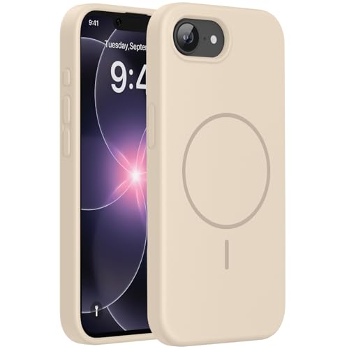 Miracase Silicone & Magnetic for iPhone 17e/16e Case, Sand