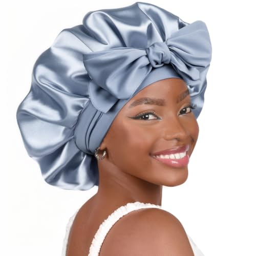YANIBEST Adjustable Soft Satin Bonnet Sleeping Reduce Frizz, Double Layer