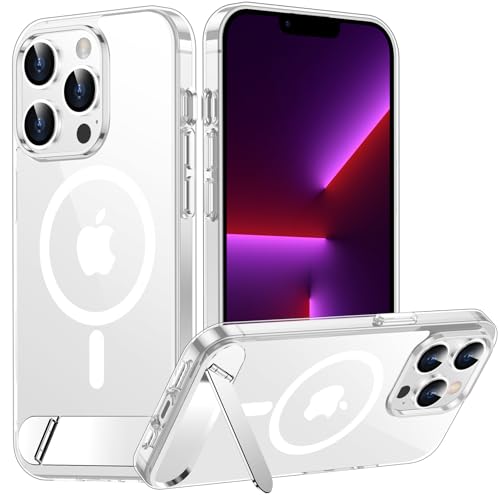 Temdan Magnetic Compatible with iPhone 13 Pro Case [Built-in Invisible Kickstand][Compatible with MagSafe] [Military Grade Sh