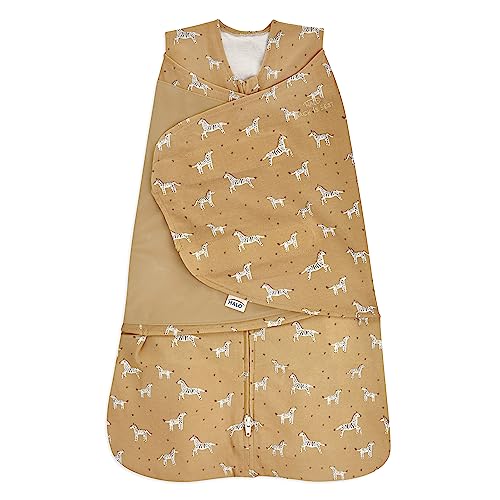 HALO SleepSack Swaddle | Cotton | 1.5 TOG | 68-75°F | 6-12 lbs |Zebra