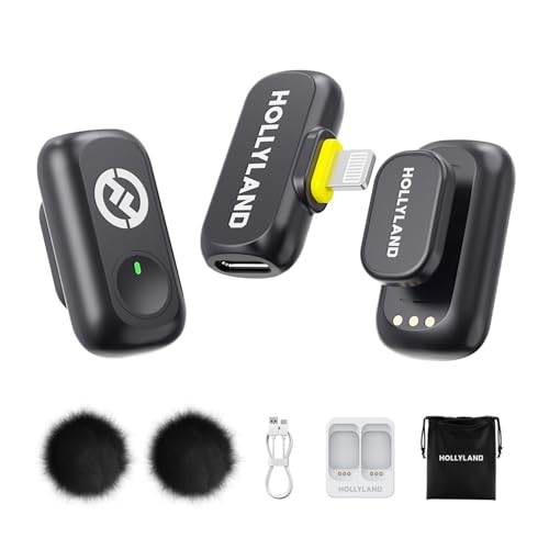 Hollyland Lark A1 (2TX + Lightning RX), Wireless Microphone for iPhone/iPad