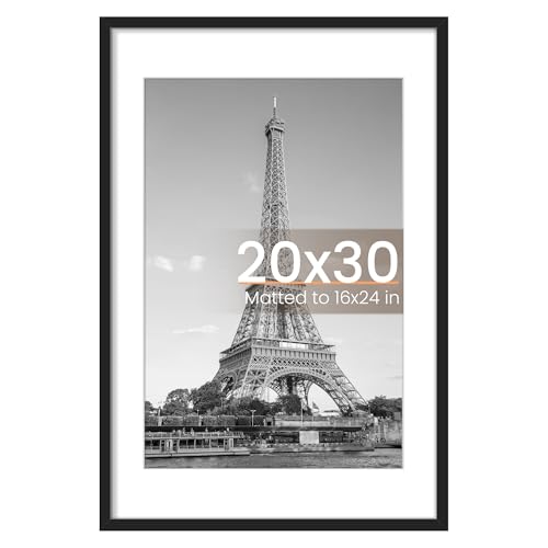 upsimples 20x30 Picture Frame, Wall Decor Poster Frames, Black 1 Pack