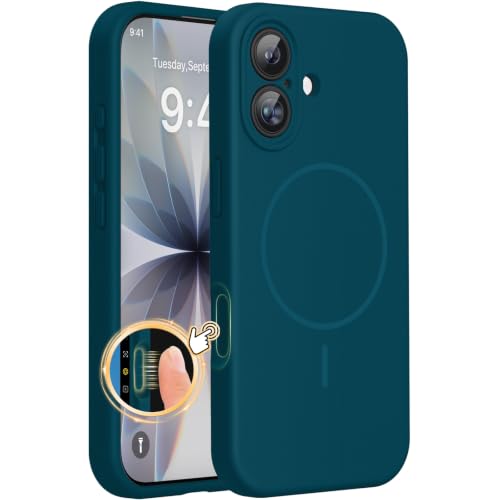 Miracase Silicone & Magnetic for iPhone 17 Case, Teal