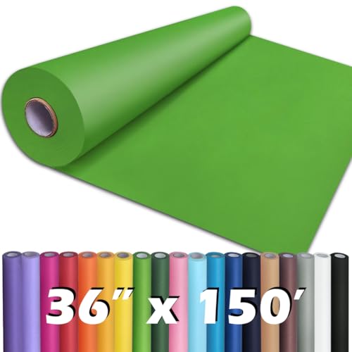 PerkHomy Medium Green Kraft Paper Roll 36" x 1,800" (150') for Gift Wrapping Bouquet Flower Art Painting Craft Writing Packag