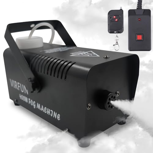 VIRFUN Fog Machine, Smoke Machine with Remote Control for Halloween, Party