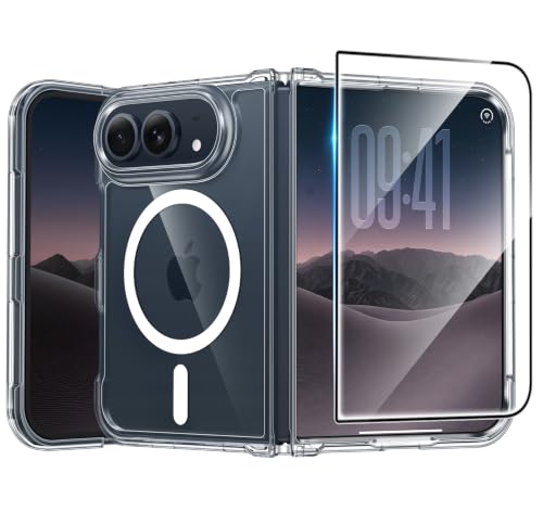 FNTCASE for iPhone Duo Case, with Screen Protector, Compatible with Magsafe