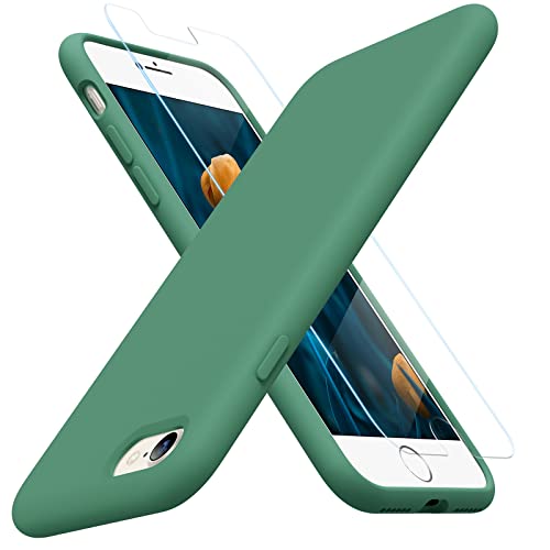 Miracase Silicone for iPhone SE 2022/SE 2020/7/8 Case,Acacia Green