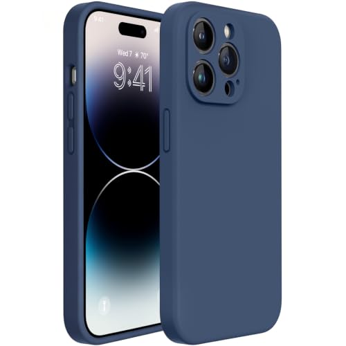 Miracase Silicone for iPhone 14 Pro Case, Dark Blue