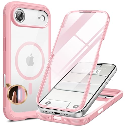 Miracase Magnetic for iPhone Air Case 6.5" [Compatible with MagSafe] Full-Body Phone Case with Built-in Glass Screen Protecto