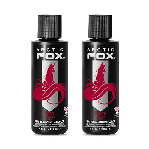 ARCTIC FOX Semi-Permanent Hair Dye WRATH - Vegan Ammonia-Free - 2 x 4 fl oz