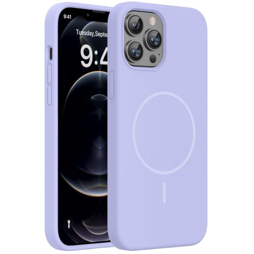 Miracase Silicone & Magnetic for iPhone 12 Pro Max Case, Light Purple