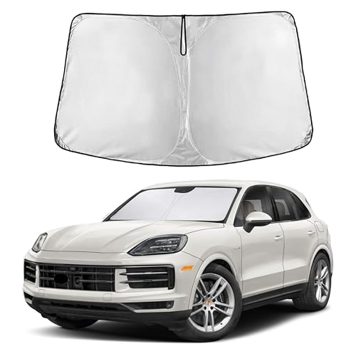 EcoNour Windshield Sunshade Compatible for Porsche Cayenne 2019-2024 2025