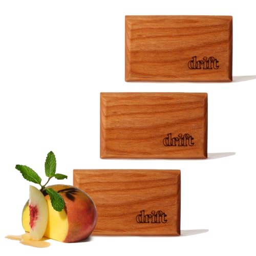 Drift Car Air Freshener - The Original Wood Air Freshener - Car Odor Eliminator - Long Lasting Scent - Metal Clip - Essential