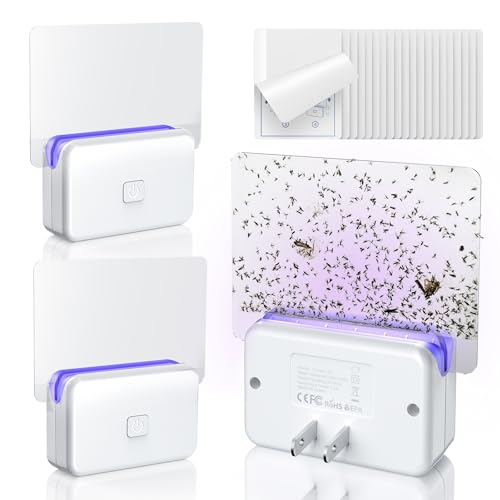 LFSYS Fruit Fly Traps for House Indoors Gnats, 3 Device+20 Refills