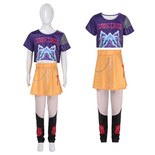 Cute Singers Costume Top Pants Dancer Dress Up Halloween Costume Cosplay Outfits for Girls
