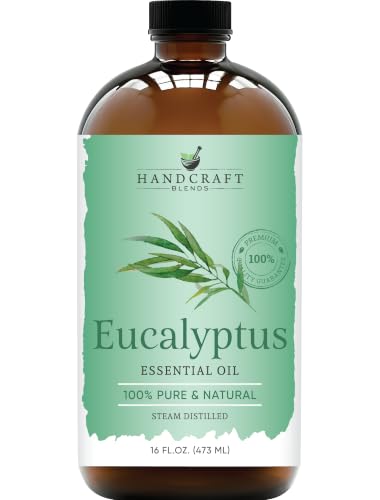 Handcraft Blends Eucalyptus Essential Oil in Glass Bottle - Huge 16 Fl Oz