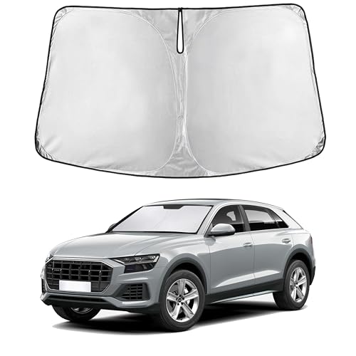 EcoNour Windshield Sunshade Compatible for Audi Q8 2019-2024 2025 2026
