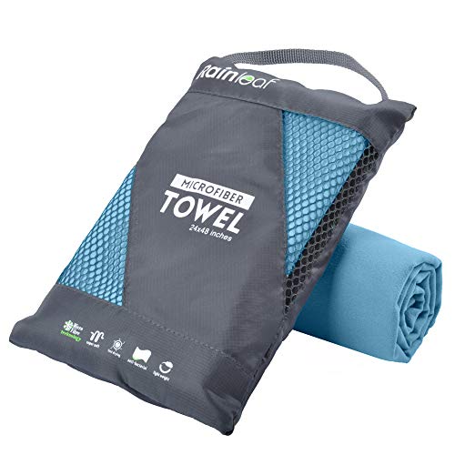 Rainleaf Microfiber Towel Quick Dry Camping & Travel & Gym Towel. Compact