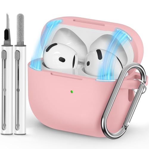 Ljusmicker for AirPods 5/4 Case (2026/2024) with Magnetic Lock,Pink
