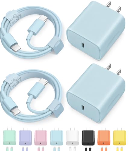 12FT iPhone 17 16 15 Charger Fast Charging Type C Chargers USB C Charger