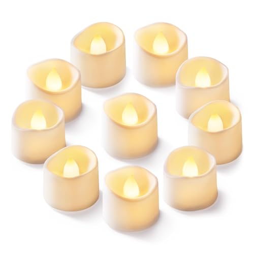 Homemory 100-Pack Flameless Tea Lights Candles Battery Operated, 200+ Hours