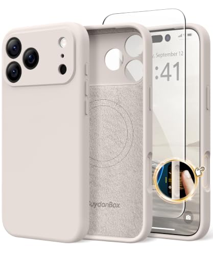 SuydanBox Magnetic for iPhone 18 Pro Case/iPhone 17 Pro Case Silicone Stone