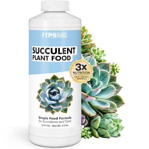 Succulent Fertilizer - Liquid Plant Food for Vibrant, Compact Growth, 32 oz