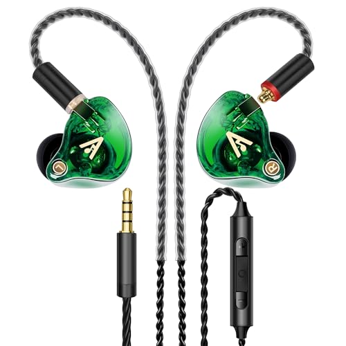 Audiovance Vibes 202M HiFi Wired Earbuds in-Ear Monitor Headphones with Mic