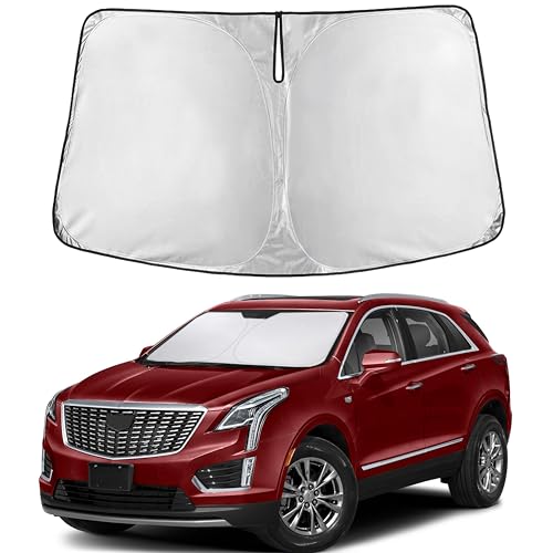 EcoNour Windshield Sunshade Compatible for Cadillac XT5 2017-2023 2024 2025