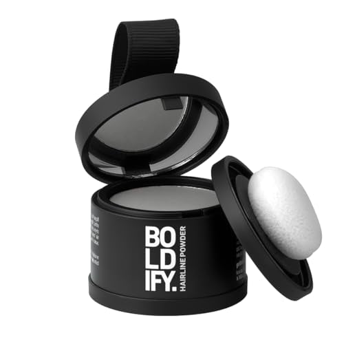 Boldify Hairline Powder, Root Touch Up Hair Color Gray 4g