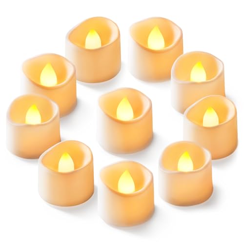 Homemory 50-Pack Flameless Tea Lights Candles Battery Operated, 200+ Hours